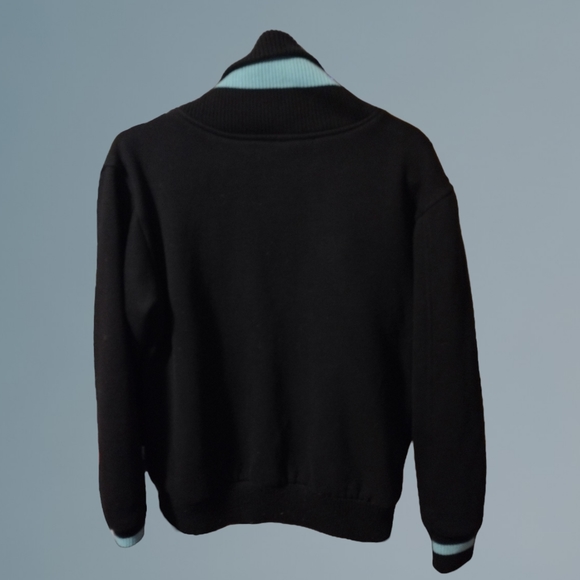 Diamond Supply Co Black and Mint Letterman's Jacket - Picture 4 of 6